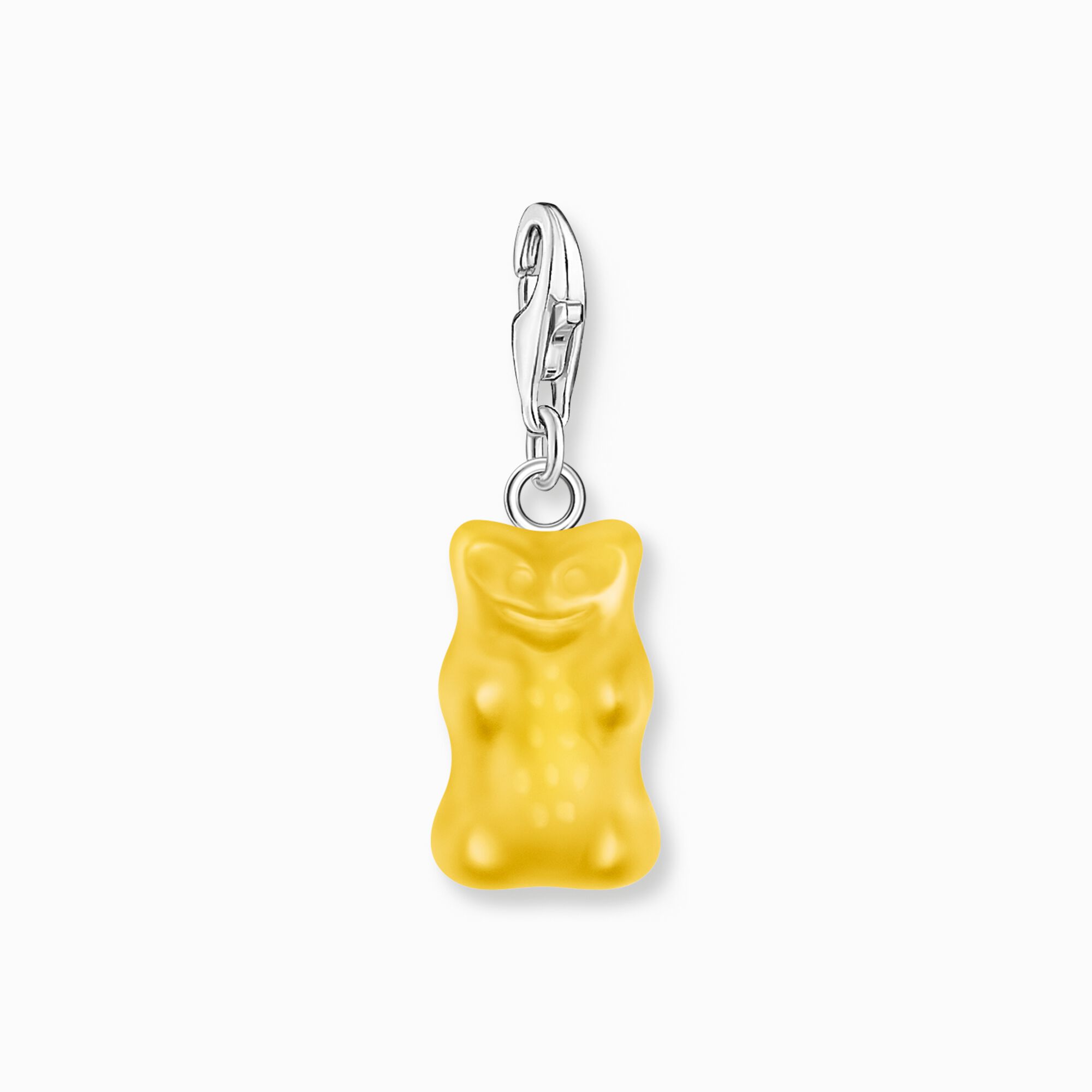 Silver charm pendant goldbears in yellow from the Charm Club collection in the THOMAS SABO online store